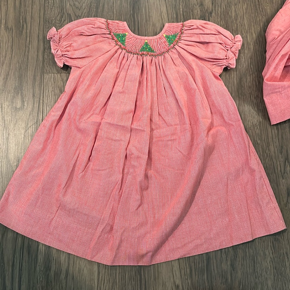 Smocked Christmas tree Dress